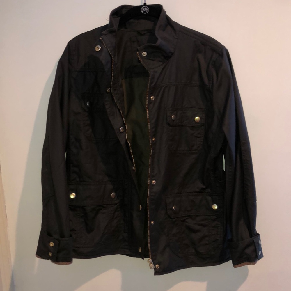 J.crew dark green jacket
